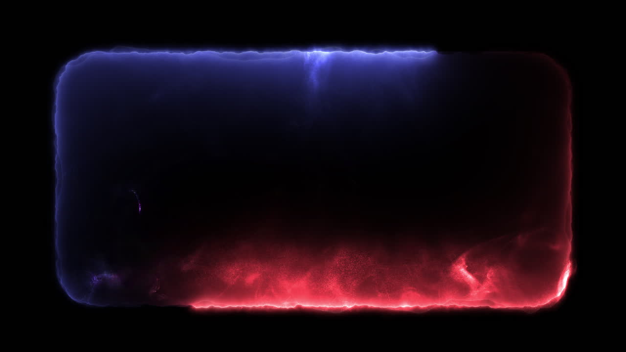Electric Glow Loop Red Blue Vortex with Smoke Effects