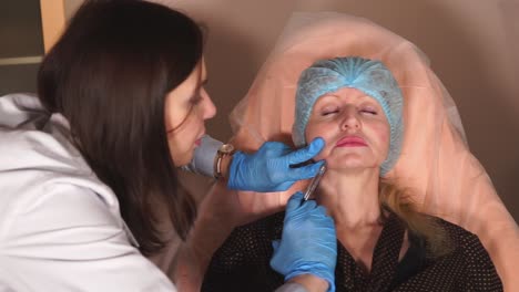 cosmetic procedure - facial injection