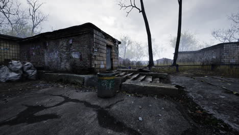 pripyat cityview of exclusion zone near the chernobyl nuclear power plant