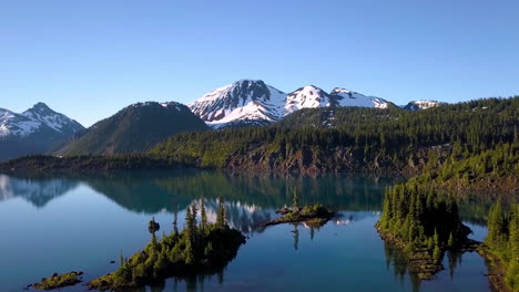 Aerial---Lacar-Lake,-San-Martin-de-los-Andes,-Patagonia,-Argentina,-scenic-shot