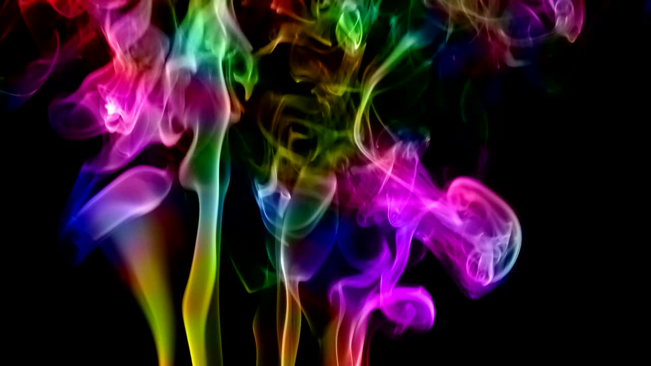 Turbolenza di un elemento astratto di fumo fluido