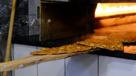 baked lahmacun close up videos