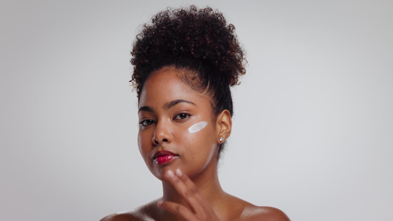 Skincare and Beauty Portrait of an African American Woman