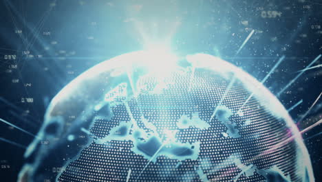 animazione digitale con la terra