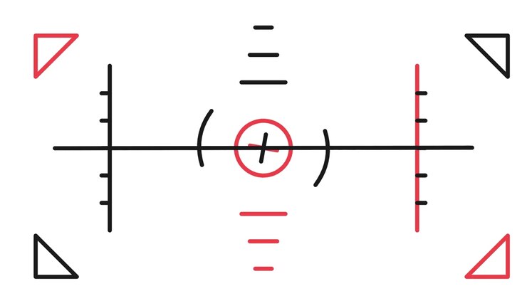 Digital Horizon Leveling Graphic Overlay
