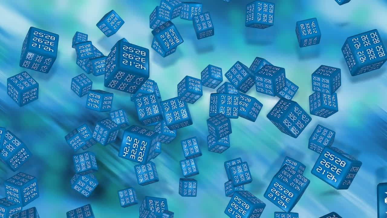 cubos 3d con números