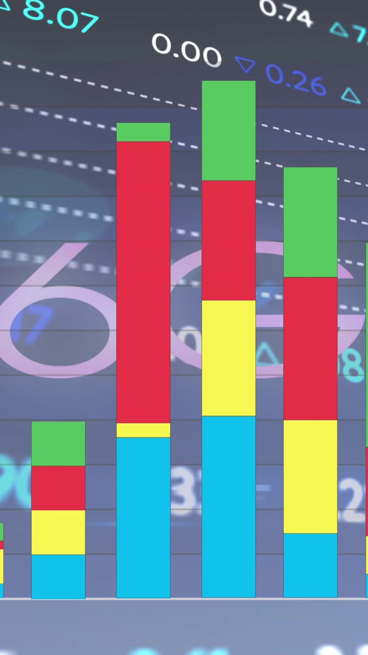 Animación de procesamiento de datos sobre el texto 6G.