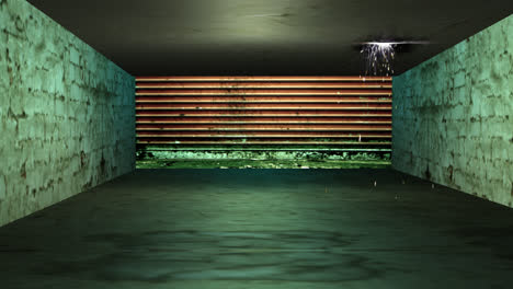 Dark and Dusty Garage Interior