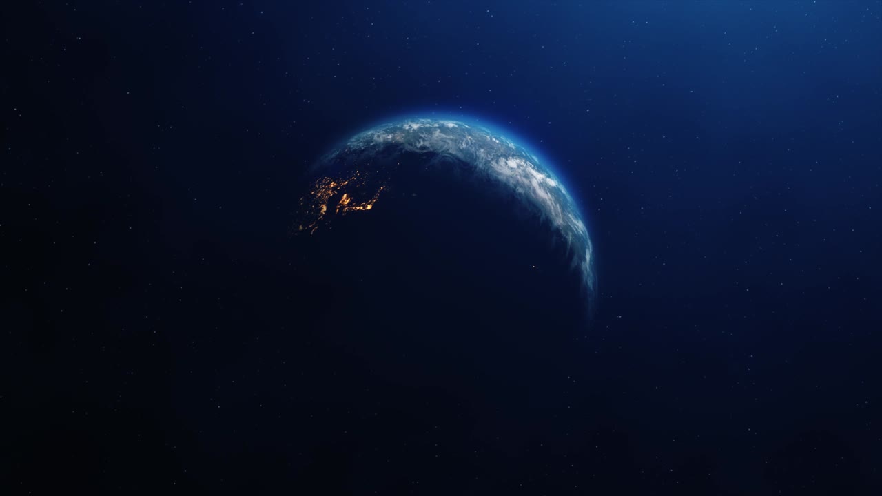 지구의 회전하는 태양 일식 애니메이션