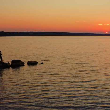 sunset river scenic landscape