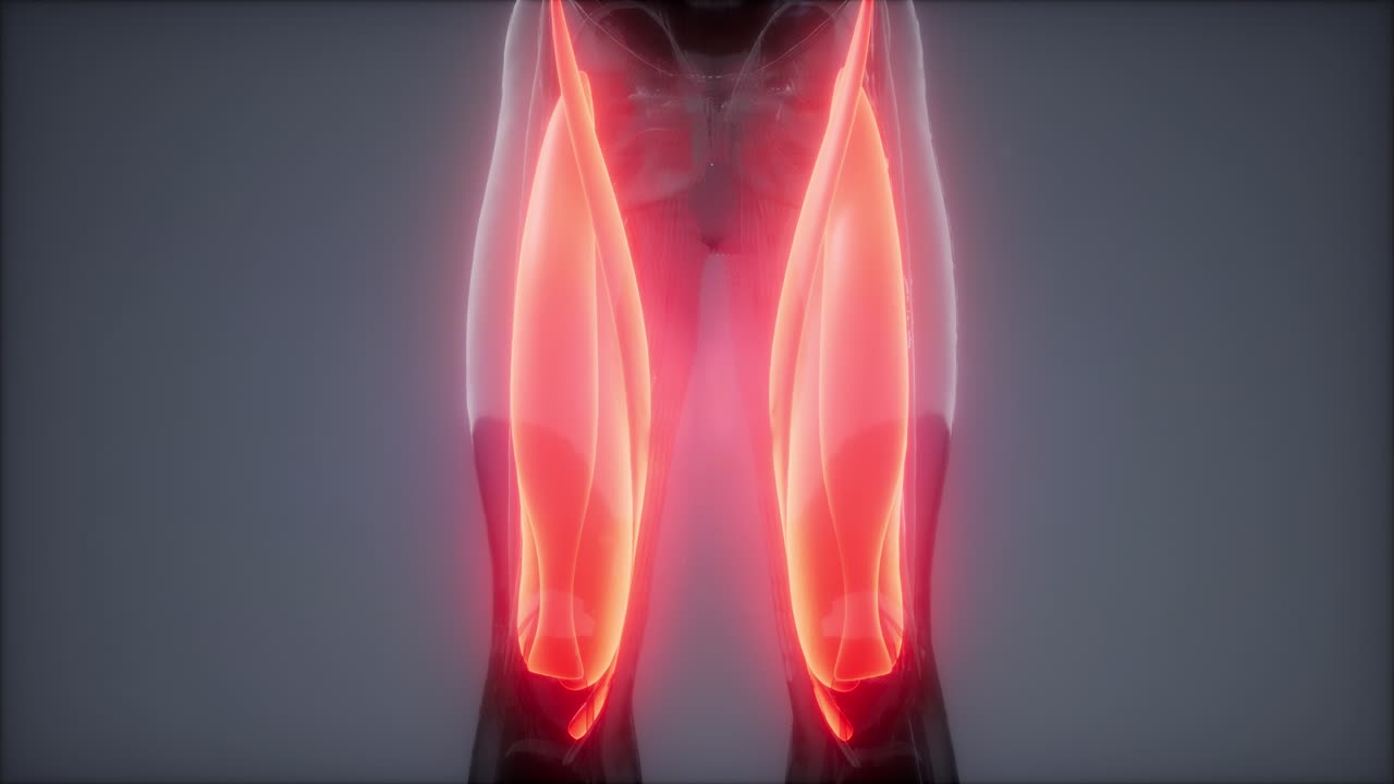 선택된 근육 해부학 지도