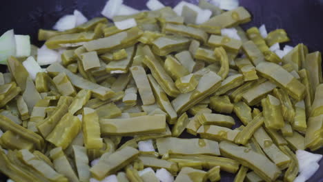 cacto frito con cebolla