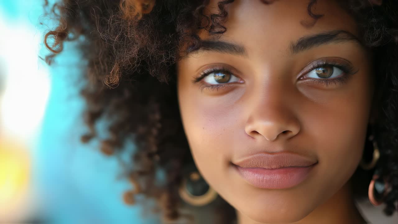 Retrato de una mujer joven y bella