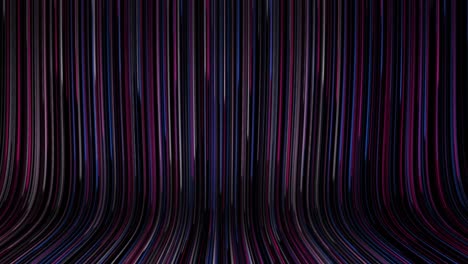 líneas hacia abajo y fondo de pared interminable - larga exposición hermoso fondo suave y brillante para títulos, presentaciones, canal de youtube - luces de neón brillantes - línea de puntos cayendo led fondo abstracto - fondo negro