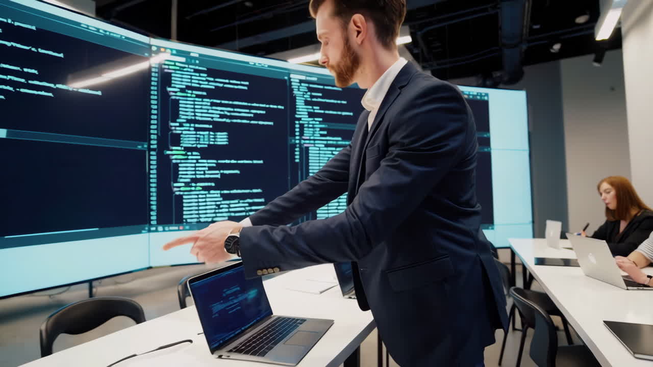 Business Training Session in Modern Office