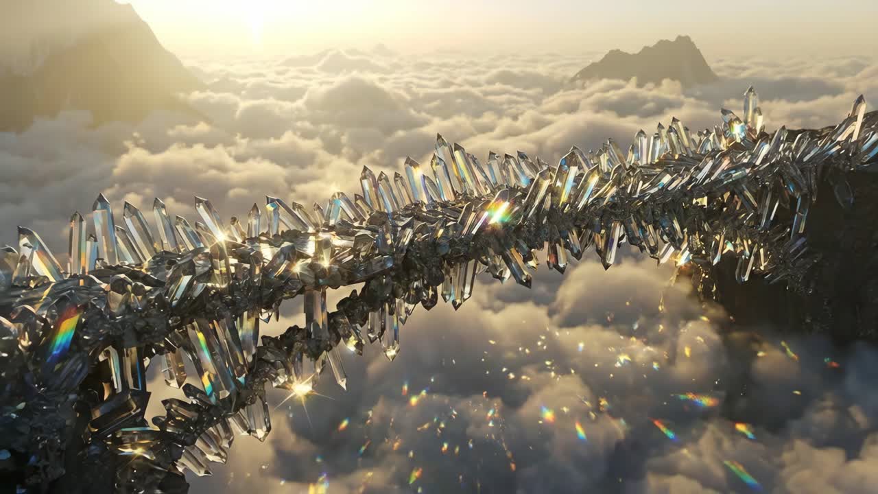 Crystals above the clouds