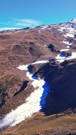 la estación de esquí de sierra nevada, españa. vista aérea