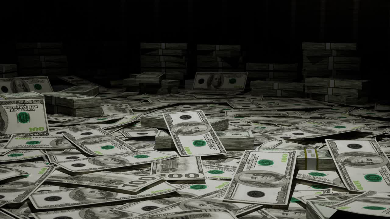 montones de dólares de estados unidos