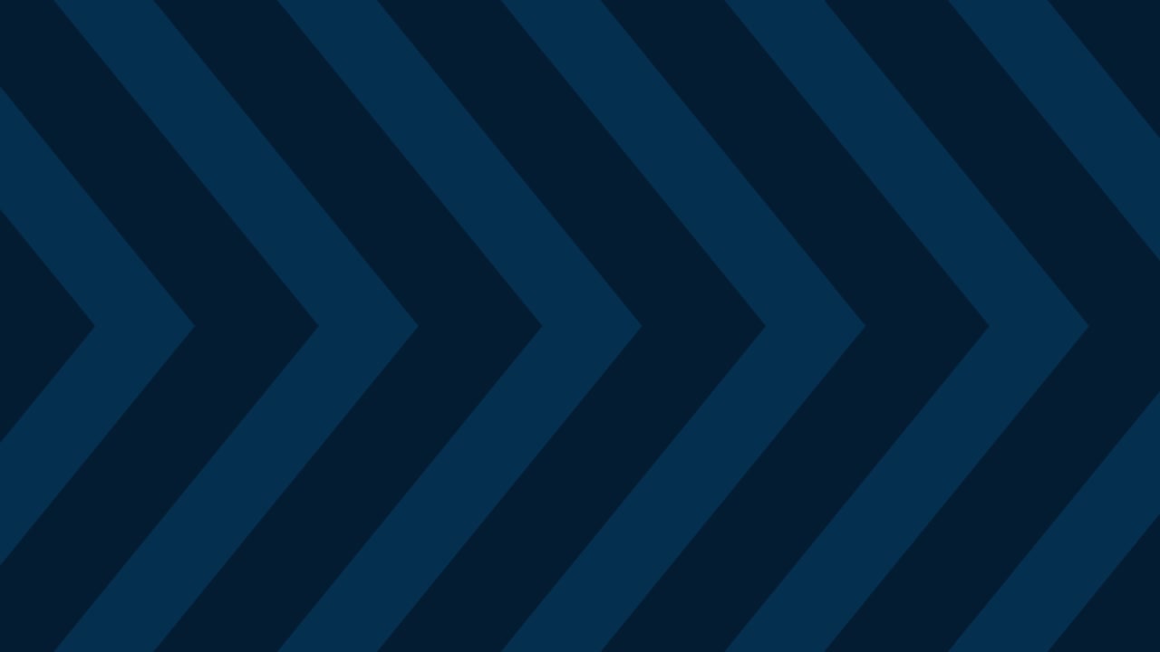 gráficos de movimiento cgi abstractos y plantilla de máscara de transición animada. transición de flecha moviéndose de izquierda a derecha. formas de flecha azul proceden en fondo rosado. animación de barras azules cianas simples