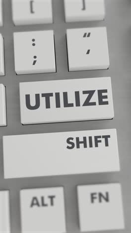 utilizar la presión de botones en el teclado vídeo vertical