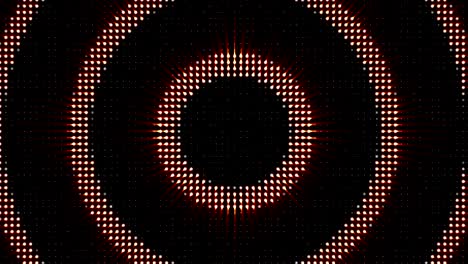 fondo de animación de la habitación de las luces de la bombilla circular,