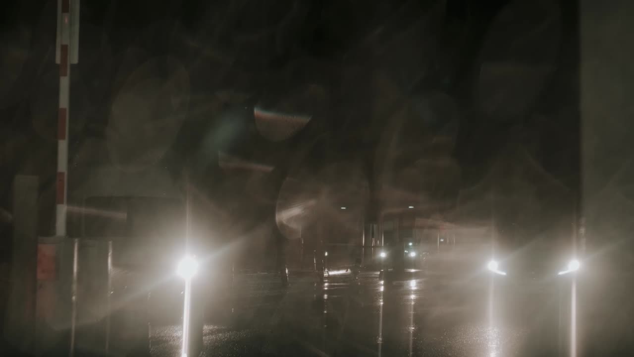 비가 오는 날에 차 앞등이 박이는 것