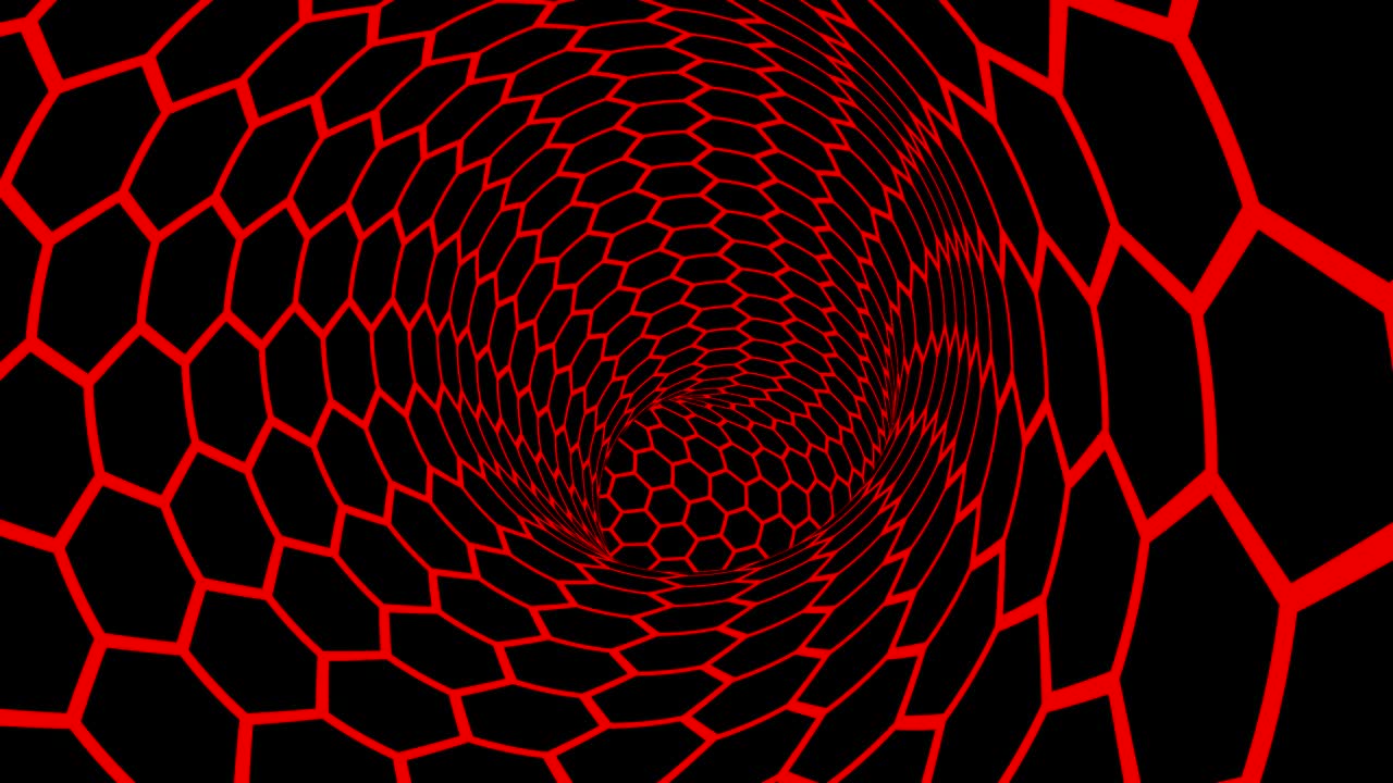 la cámara se mueve en el túnel.