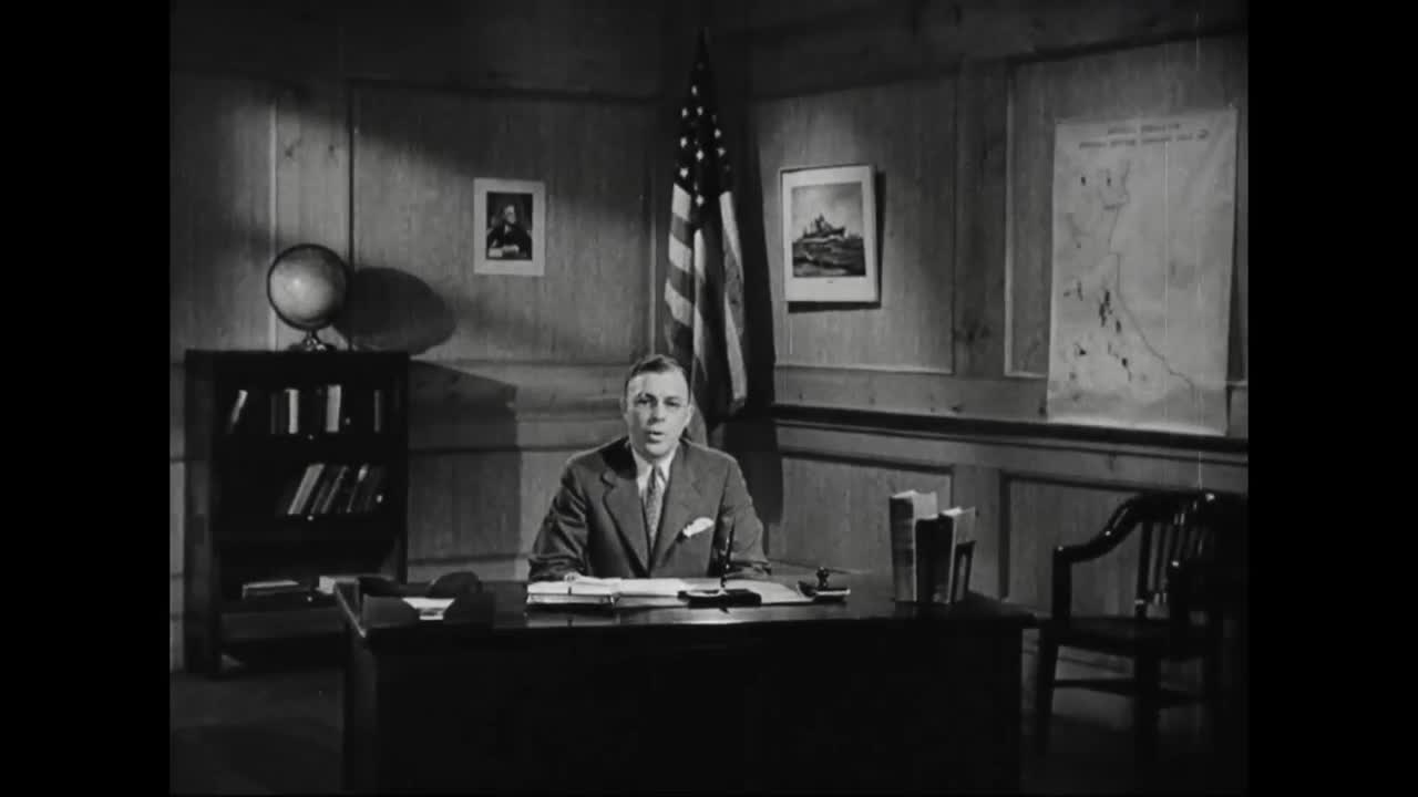 1942년 미국의 선전 영화는 2차 세계 대전 당시 일본계 미국인의 억류를 묘사합니다.