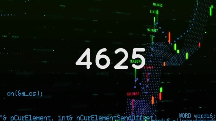 animation von zahlen und datenverarbeitung auf schwarzem hintergrund