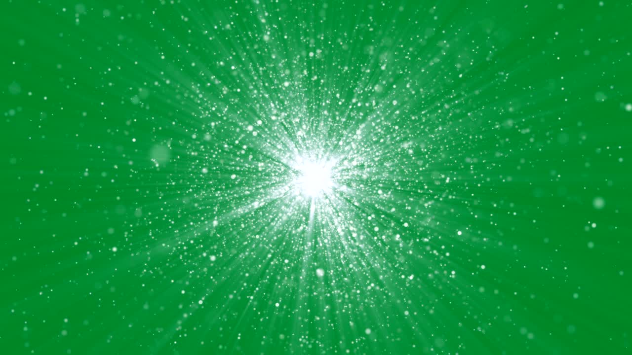 Glow particle abstract background on green screen. | Premium Stock ...