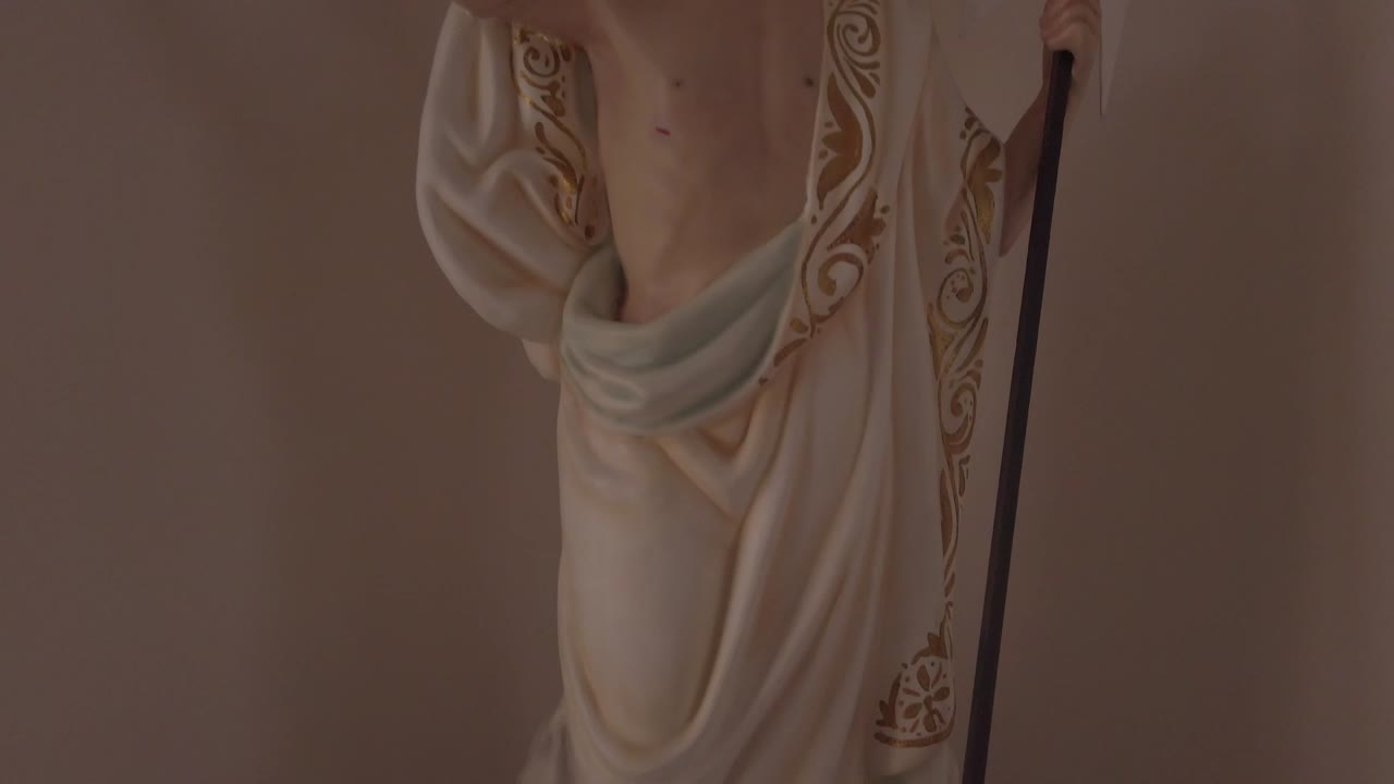 revelando a jesús de los pies a la cabeza.