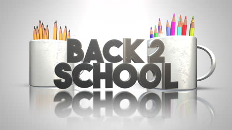 volver a la escuela 2 con lápices de colores