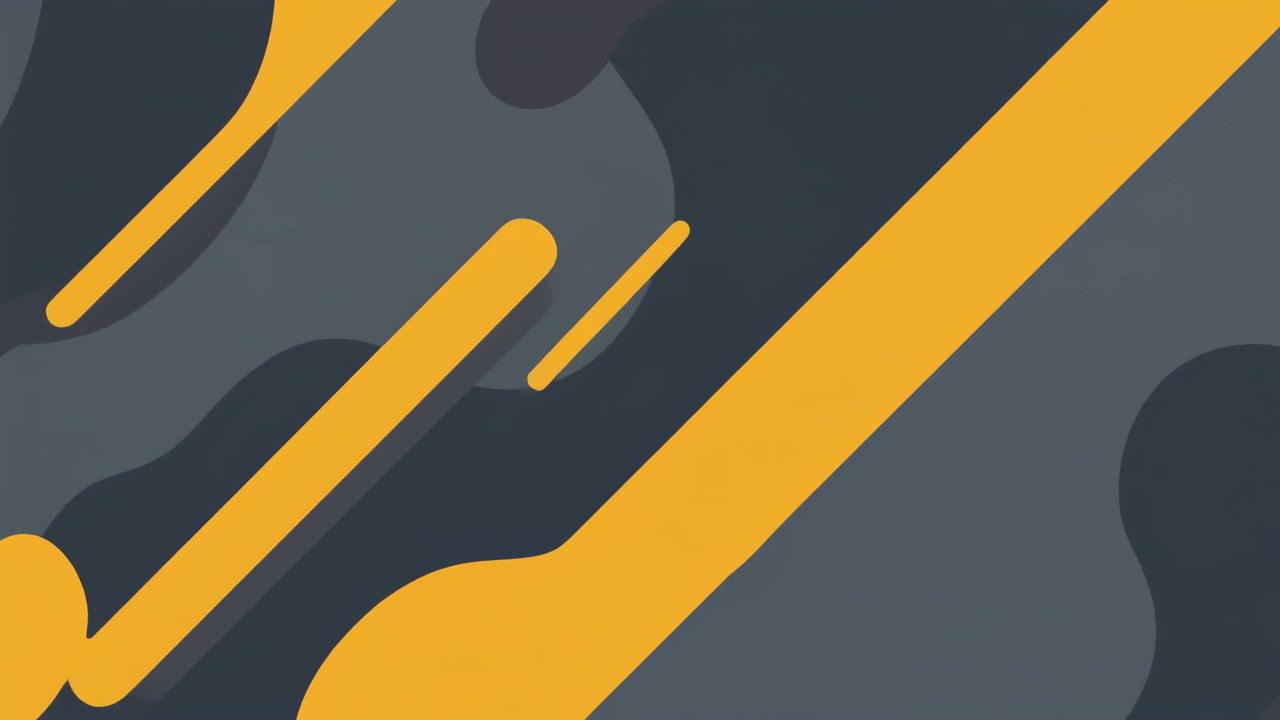 Abstract Motion Background with Moving Yellow and Grey Shapes
