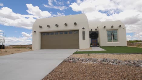 southwest home white exterior lower daytime