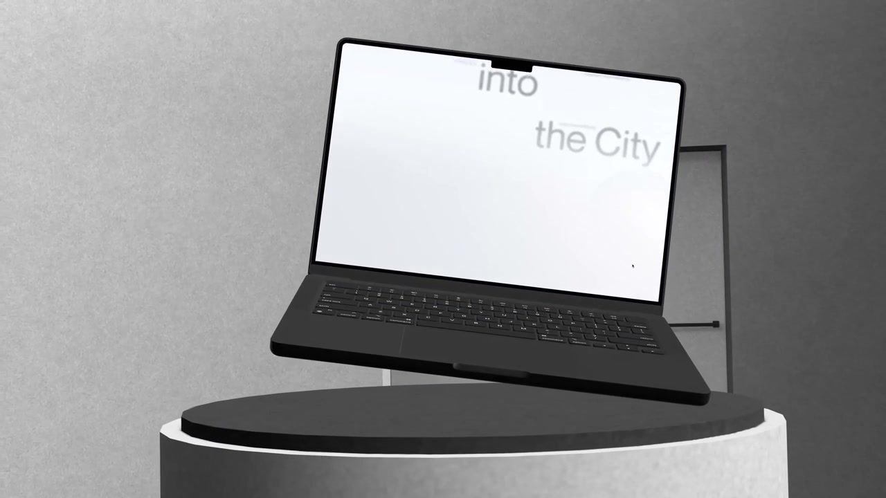 Moderne mockup til fremvisning af laptop-skærm med flere synsvinkler til produktdemonstrationer
