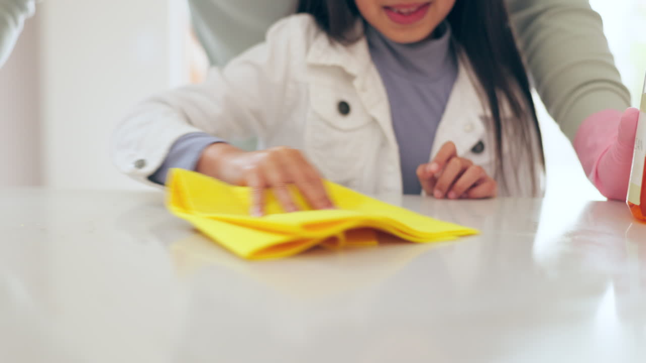 아버지, 아이와 손은 부 테이블을 아