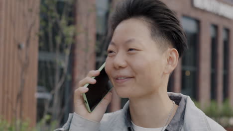 person talking on phone