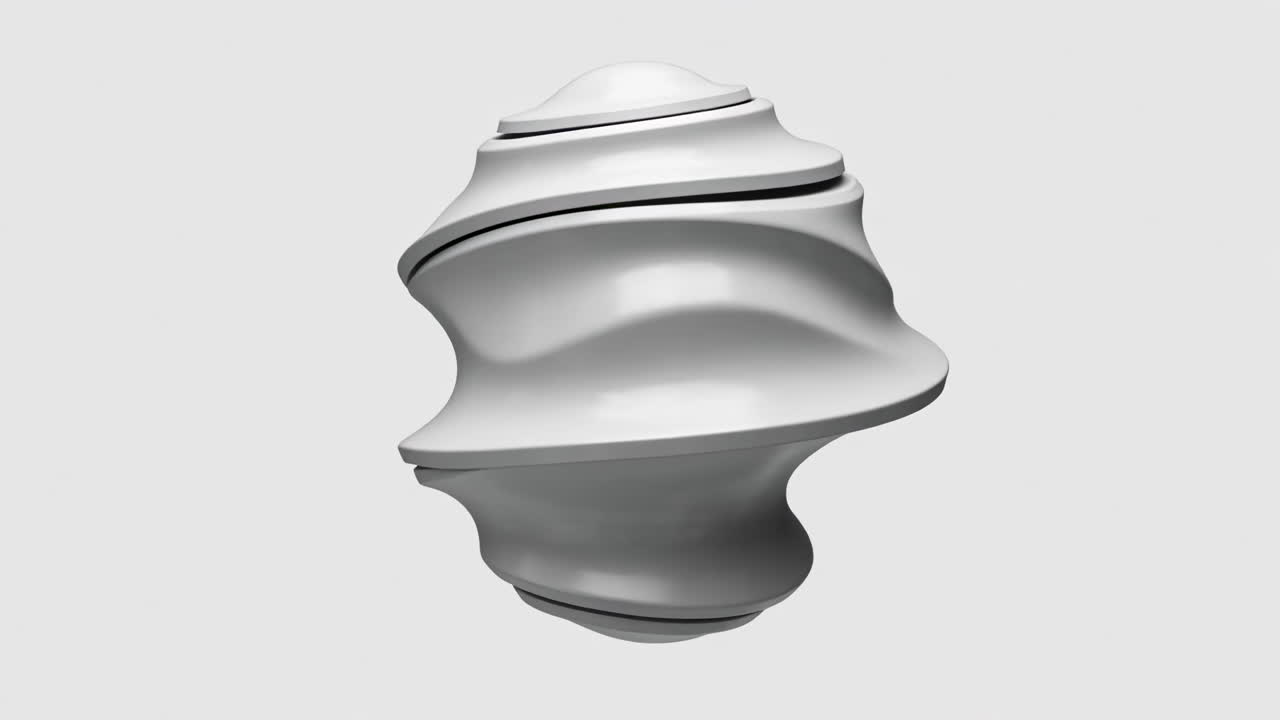 forma renderizada en 3d abstracta