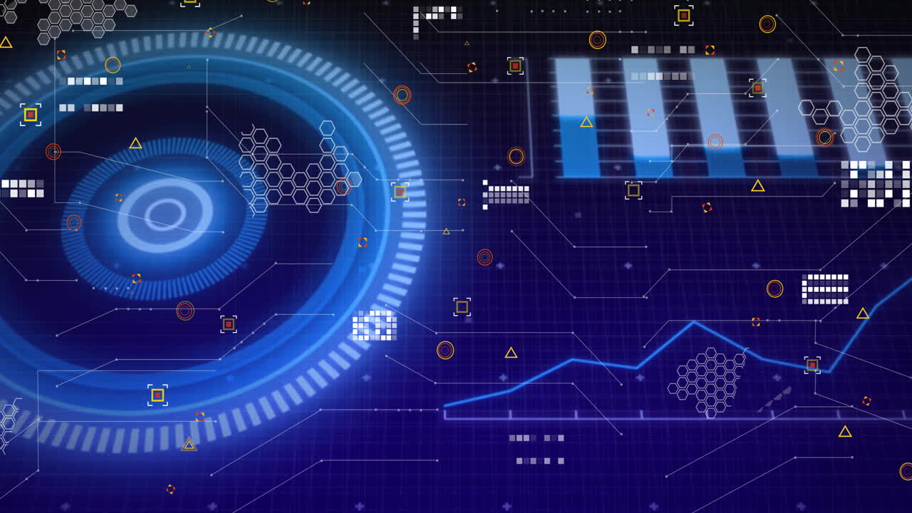 Animation of digital data processing over scopes