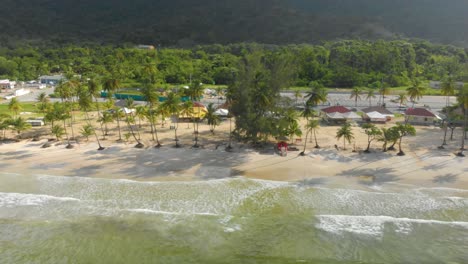 Green-waters-of-Maracas-beach-looking-over-the-shoreline