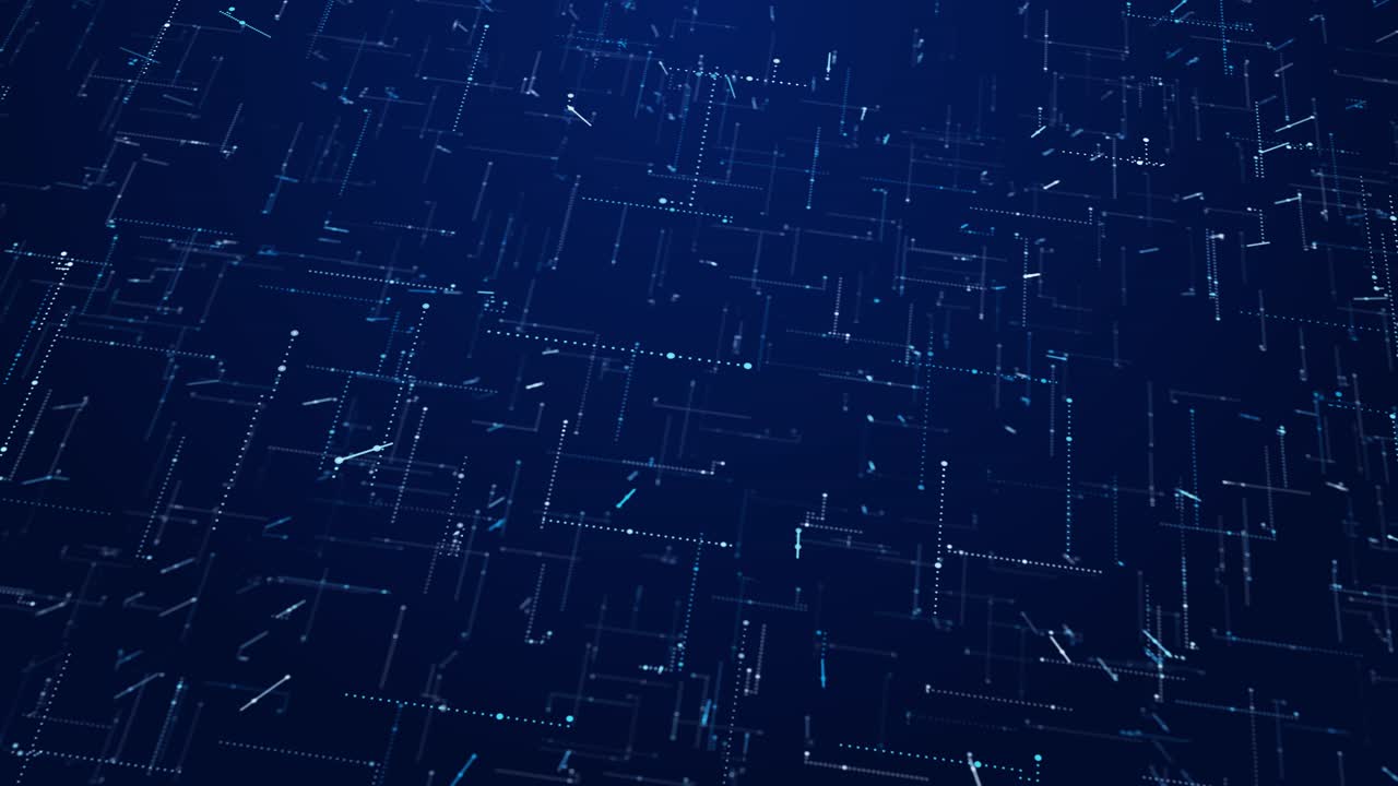 Futuristic processing data on black background connection digital interface business network global