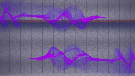 Animation-Einer-Sich-Bewegenden-Violetten-Welle-Auf-Grauem-Hintergrund