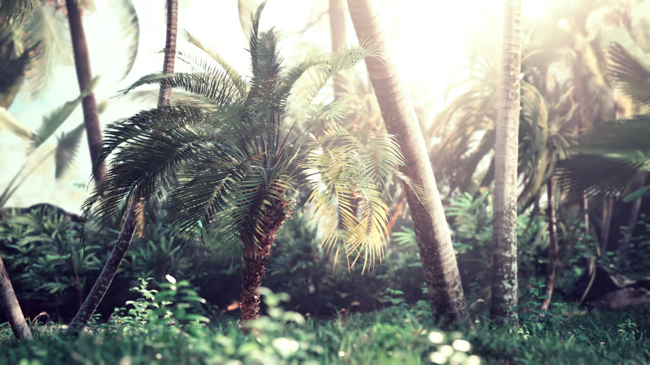 luz del sol en el bosque lluvioso