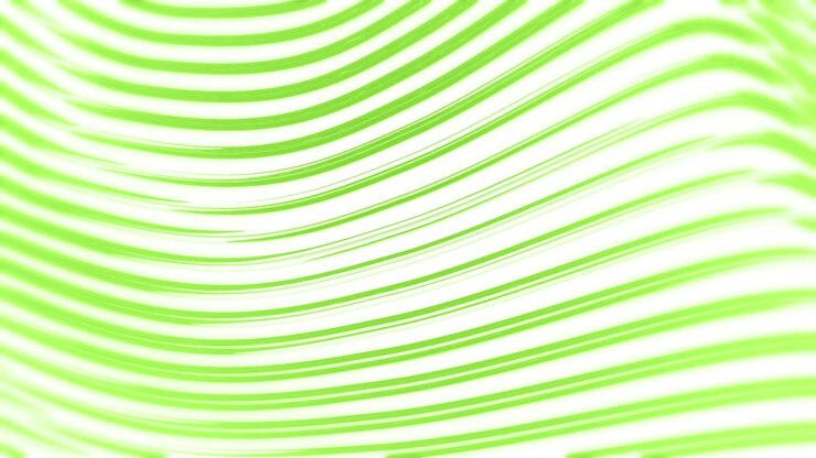 green and white wave seamless loop pattern abstract motion background. 3d animation