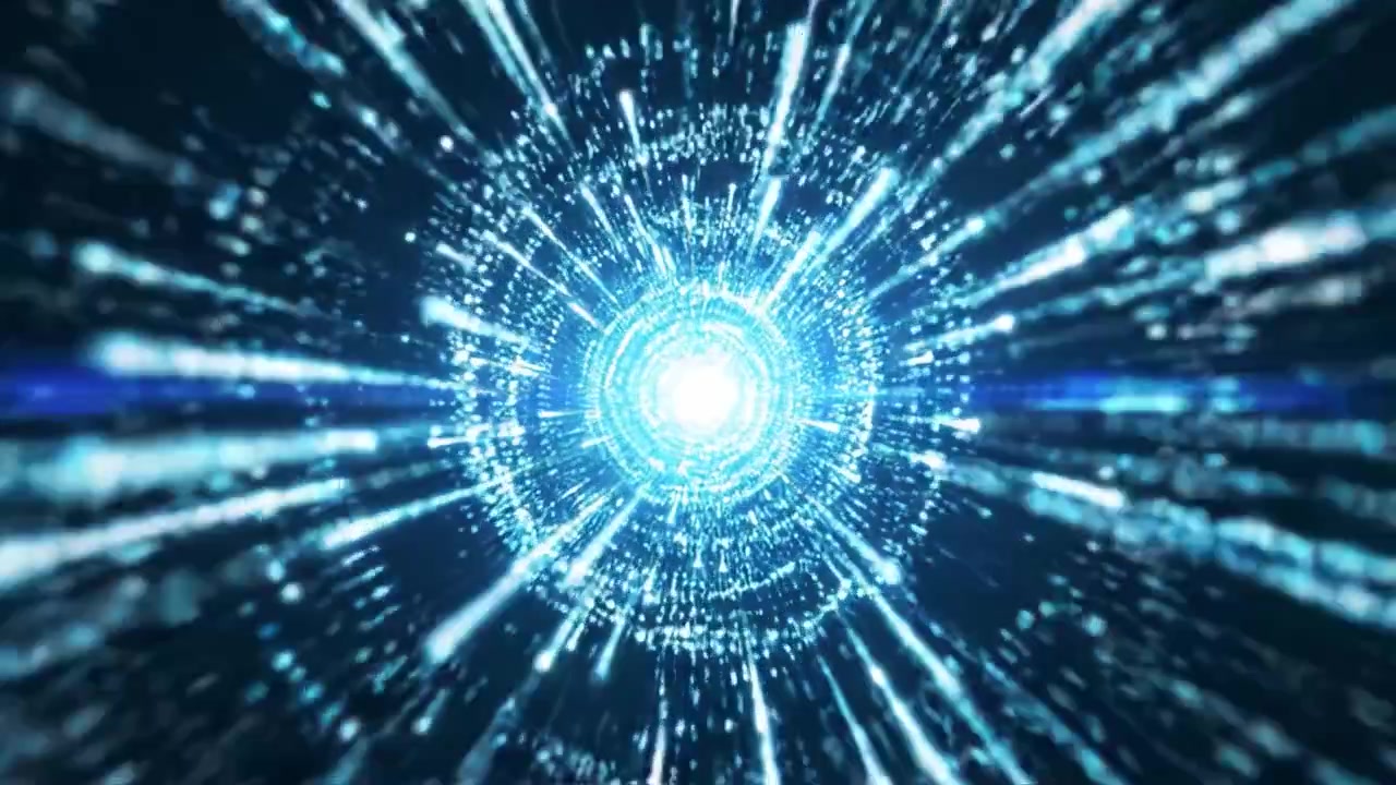 Dynamic Visualization of a Hypnotic Spiral of Light and Energy Pulsating Through a Cosmic Tunnel, Creating an Immersive Experience of Depth and Motion
