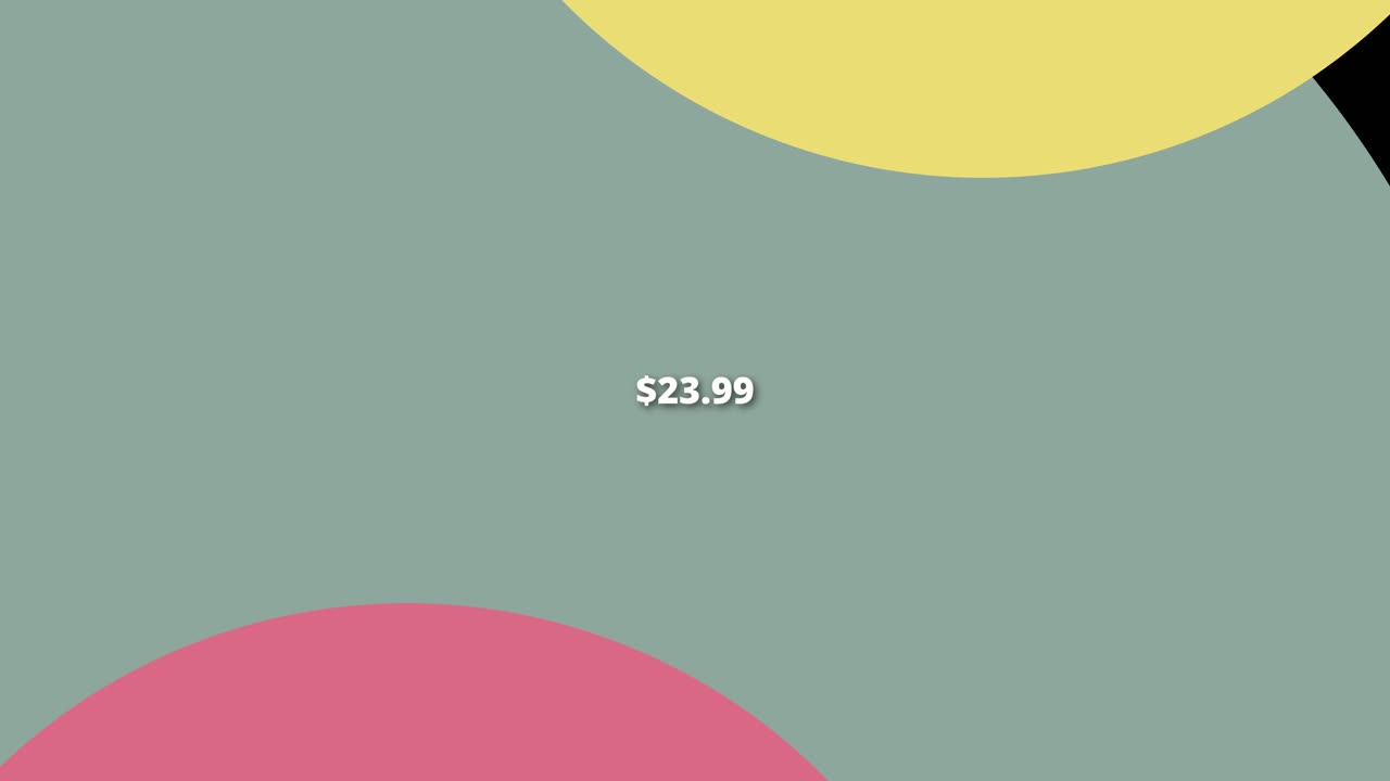 Modern animated price tag popping up as 23.99 Useful in product videos, business promotions, and ad campaigns