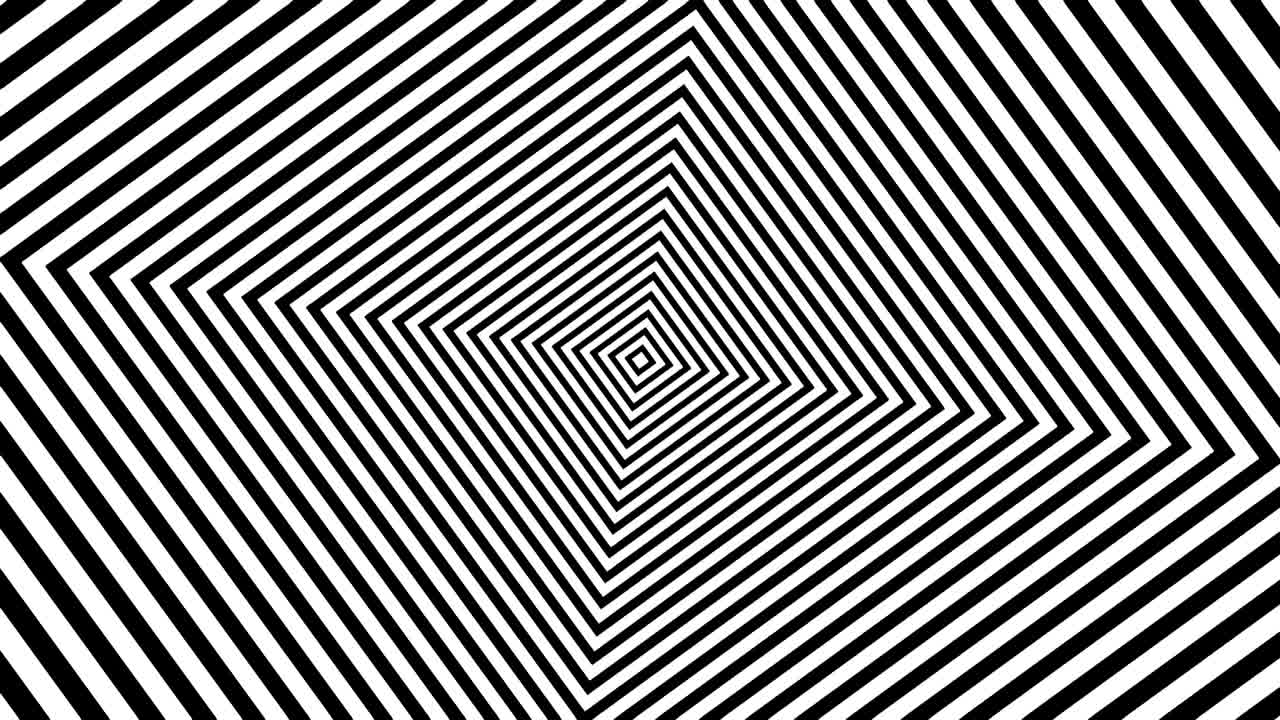 rayas abstractas en blanco y negro. renderización 3d de bucle sin costuras