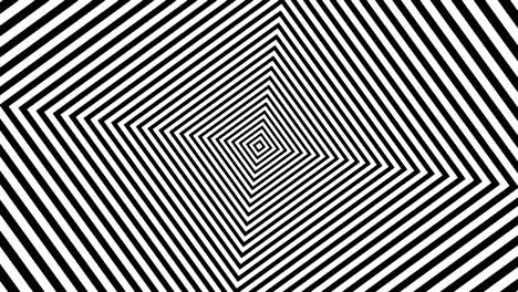 rayas abstractas en blanco y negro. renderización 3d de bucle sin costuras