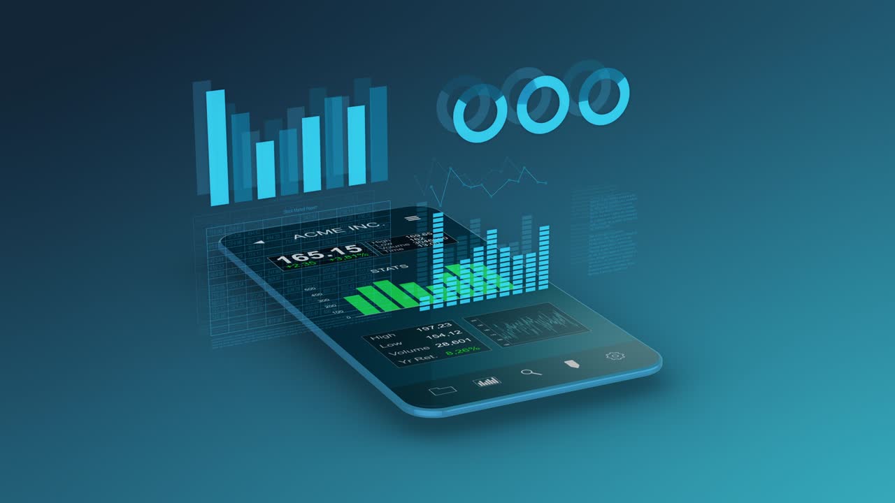 futuristic stock market app