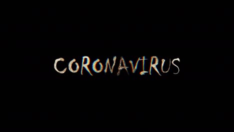 burn text of corona virus word. the golden shine lighting of corona virus word loop animation promote advertising concept isolate using quicktime alpha channel prores 4444.